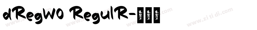 dRegW0 RegulR字体转换